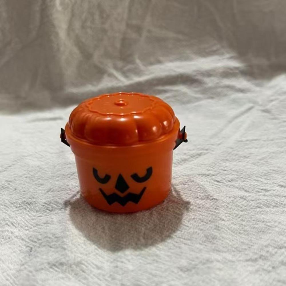 Spooky Demon Halloween Mini Boo Bucket With Handles Party Halloween Nostalgia Buckets Plastic Trick or Treat Buckets