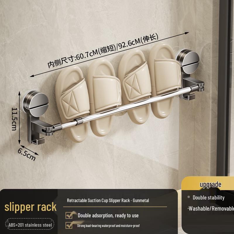 Danle Ret retractable Suction Cup Slipper Rack