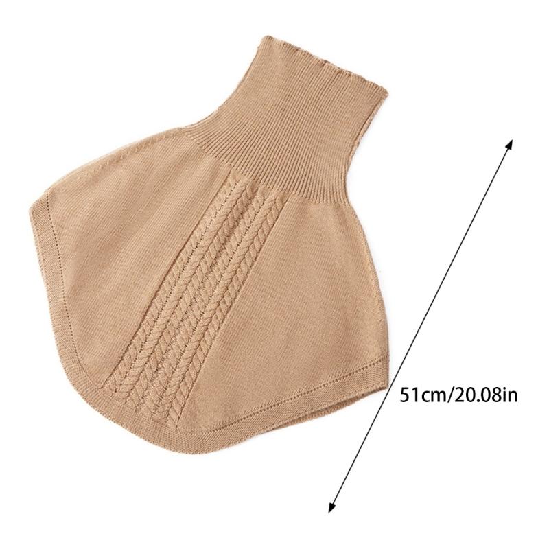 Scarf Shawl For Women Winter False Collar Scarfs for Women Neck Wrap Men Women Turtleneck Collar Scarf Knitted Elastic