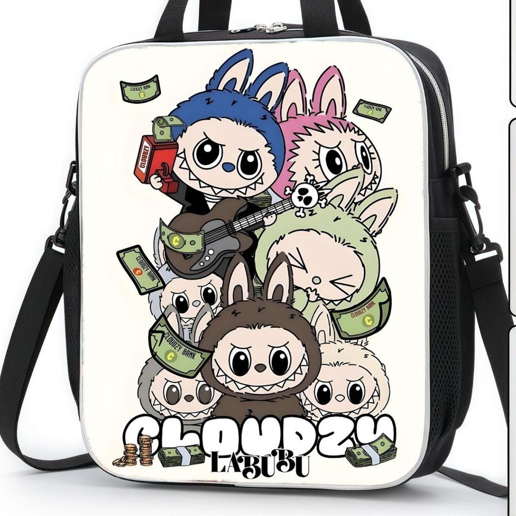 Torba tote z gruzu kreskówka uroczy dodatek duża pojemność torba dla ucznia na korepetycje plecak do szkoły podstawowej