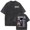 Michael Jackson King of Pop Dangerous Washed Vintage T-shirts for Men Women Fashion Hip Hop Gothic Oversized T Shirts St394