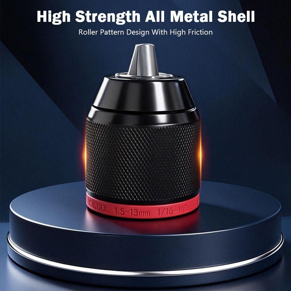 Universal Self-Locking 0.8-13mm Drill Chuck High Hardness Bearing Converter Ratchet Clamp Drilling