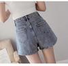 High-Waisted Loose Fit Women's Denim Skirt with Buttons - Summer 2023 Collection