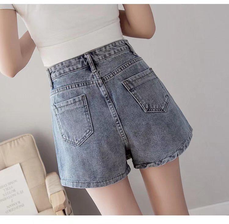 High-Waisted Loose Fit Women's Denim Skirt with Buttons - Summer 2023 Collection