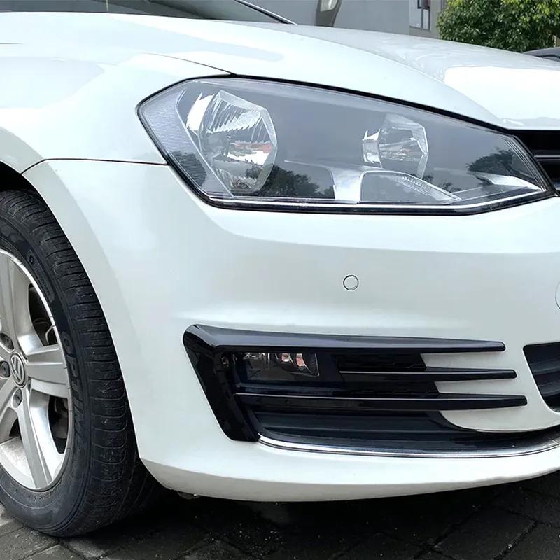 For Volkswagen VW Golf 7 MK7 2013 2014 2015 2016 Car Front Bumper Splitter Canards Fog Light Lamp Cover Trim Accessories