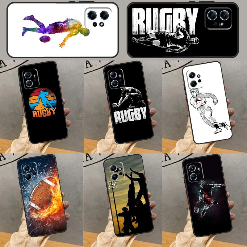 Rugby Case For Xiaomi Redmi Note 9 10 11 12 13 14 Pro 9S 10S 11S 12S Redmi 14C 13C 10C 12C Cover