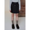 The Coffee Bean   Tea Leaf Navy Pleated Skirt Ba12sk02nv