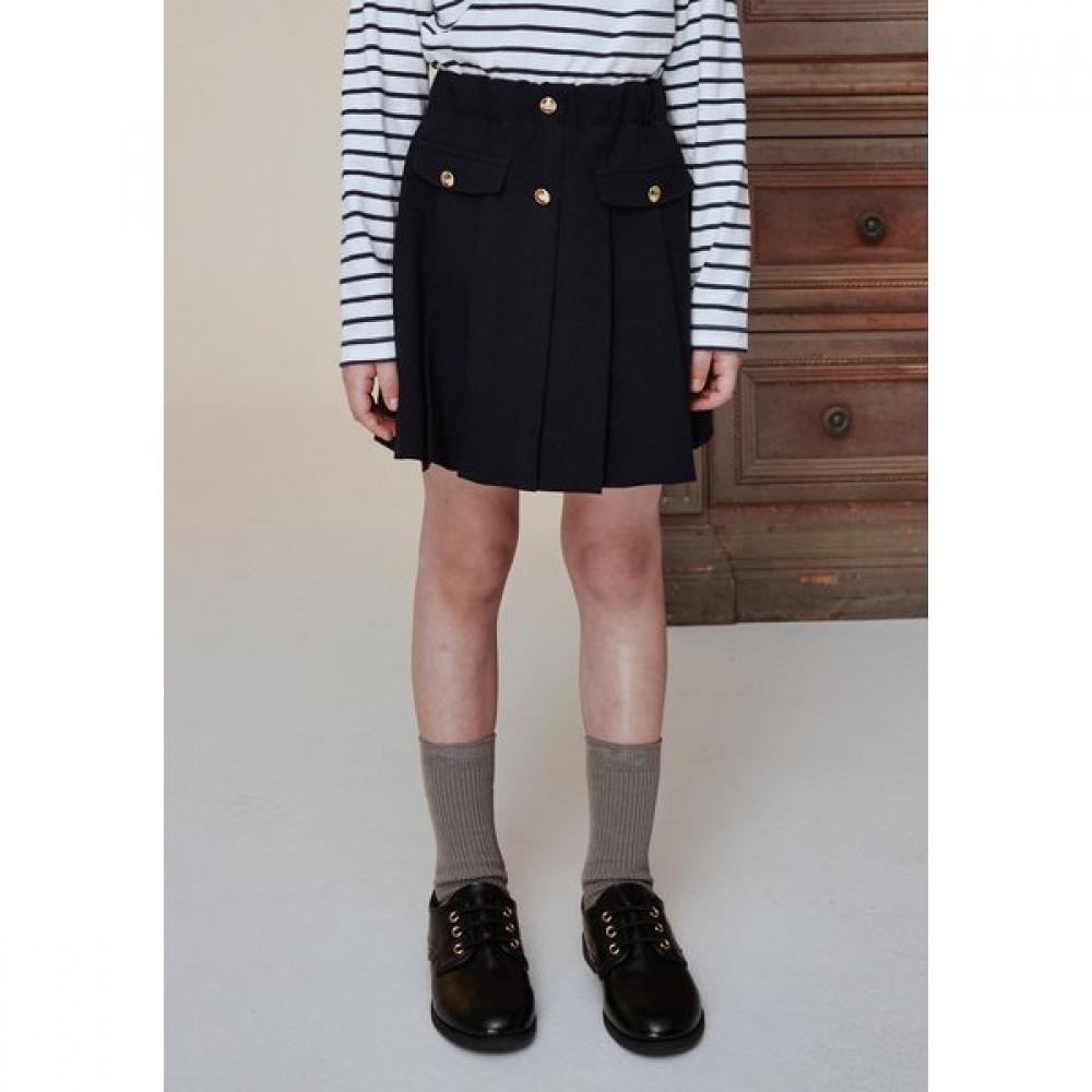 The Coffee Bean   Tea Leaf Navy Pleats Skirt Ba12sk02nv 110