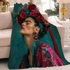 Cartoon F-Frida ART K-kahlo Blanket Warm And Soft Suitable For Bedroom Living Room Sofa Bed Office Travel Camping