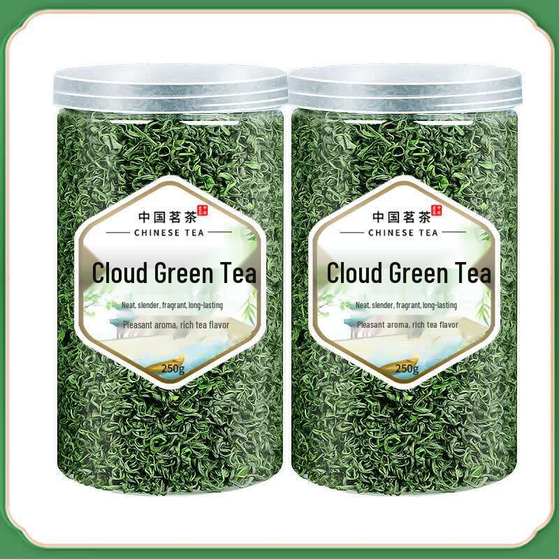 Lüshangsi Premium Pre-Qingming Spring Cloud Mist Green Tea, 500g (2 Cans)