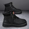 Mens Boots Casual Shoes Winter Platform Leather Designer Luxury Chelsea Cowboy Outdoor Work Safety Ankle Sneakers 2025