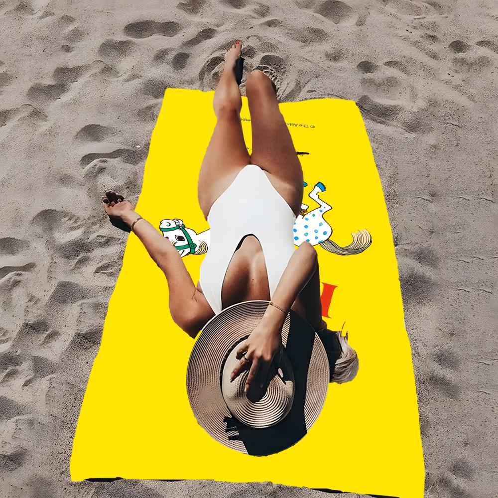 Cartoon Pippi Longstocking Towel Towel Soft Pool Gift For Travel Gym Shower Cool Camping Quick Dry Sports Large Beach Towel