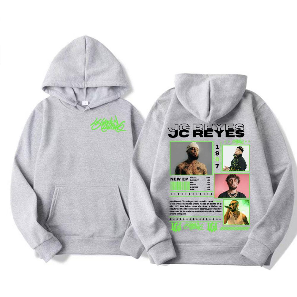 Rapper Jc Reyes Album Tour 2025 Double Sided Graphic Pullover Hoodies Men Women Harajuku Hip Hop Punk Fashion Sweatshirt Hoodie