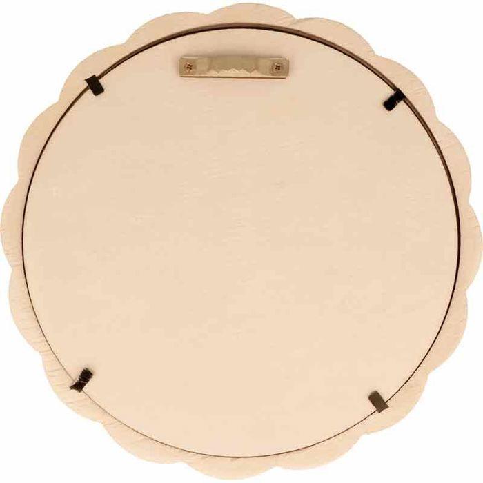 Miroir en bois Soleil - 18 cm