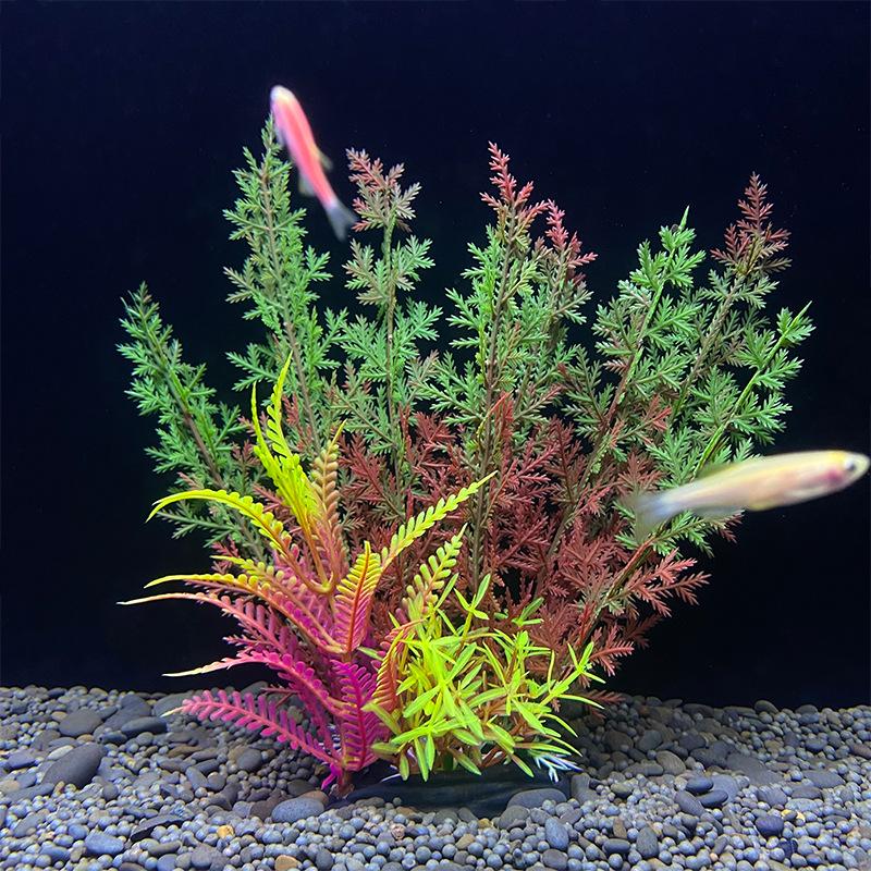 Fish Tank Decorations: Artificial Aquarium Plants and Plastic Water Grass