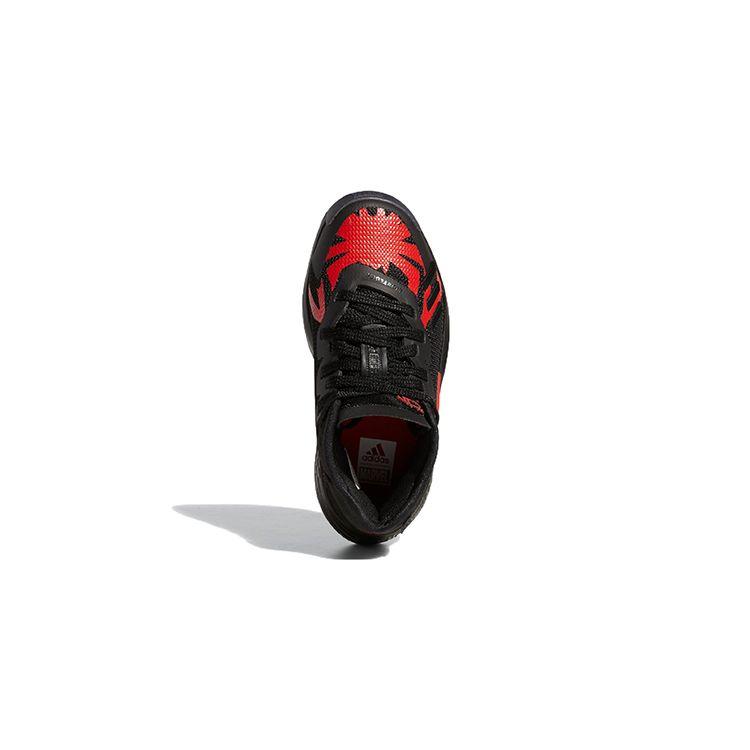 Marvel X Adidas D.O.N. Issue #4 Little Kid Spider-Man: Miles Morales Kids Sneakers Black Core-Black Vivid-Red HR1627