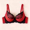 Plus Size Push Up Bra Women Sexy Lace Leopard Print Lingerie 3/4 Cup No Underwire Wear
