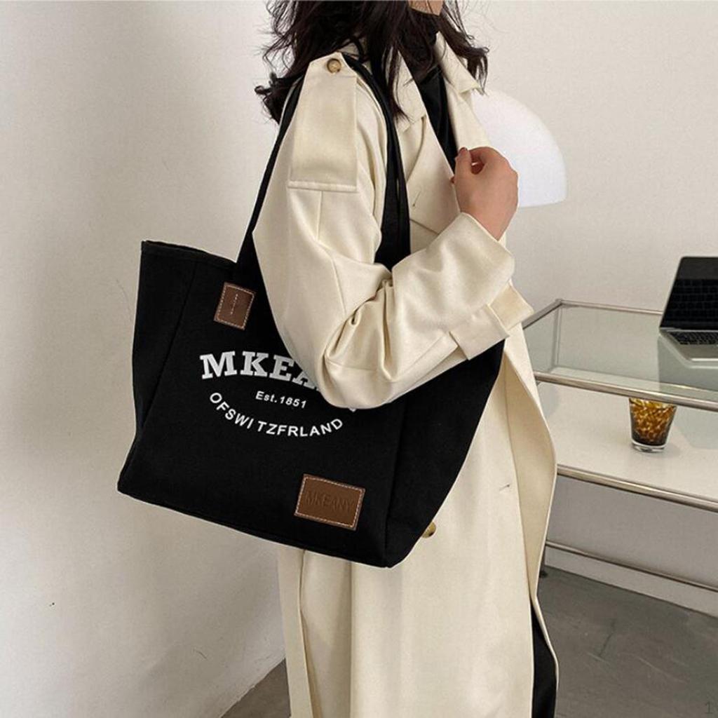 Canvas Women Shoulder Bag Handbag Casual Durable Wallet Lightweight Hobo Tote for Holiday,