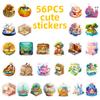 56 Micro World Fairy Tale House Graffiti Stickers Dream Cartoon Creative Diy Decorative Stickers