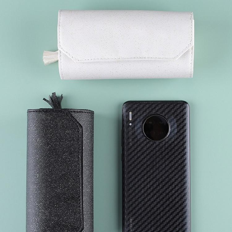 Jewelry Roll Clutch Bag Foldable PU Jewelry Storage Bag Earrings Organizer
