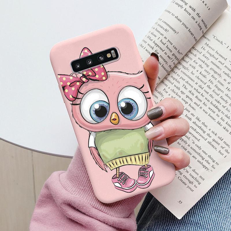 Case For Samsung Galaxy S10 S 10 Plus S10E Phone Cover Cute Cartoon Candy Painted Soft TPU Coque For Samsung S10 S10+ S10E Funda