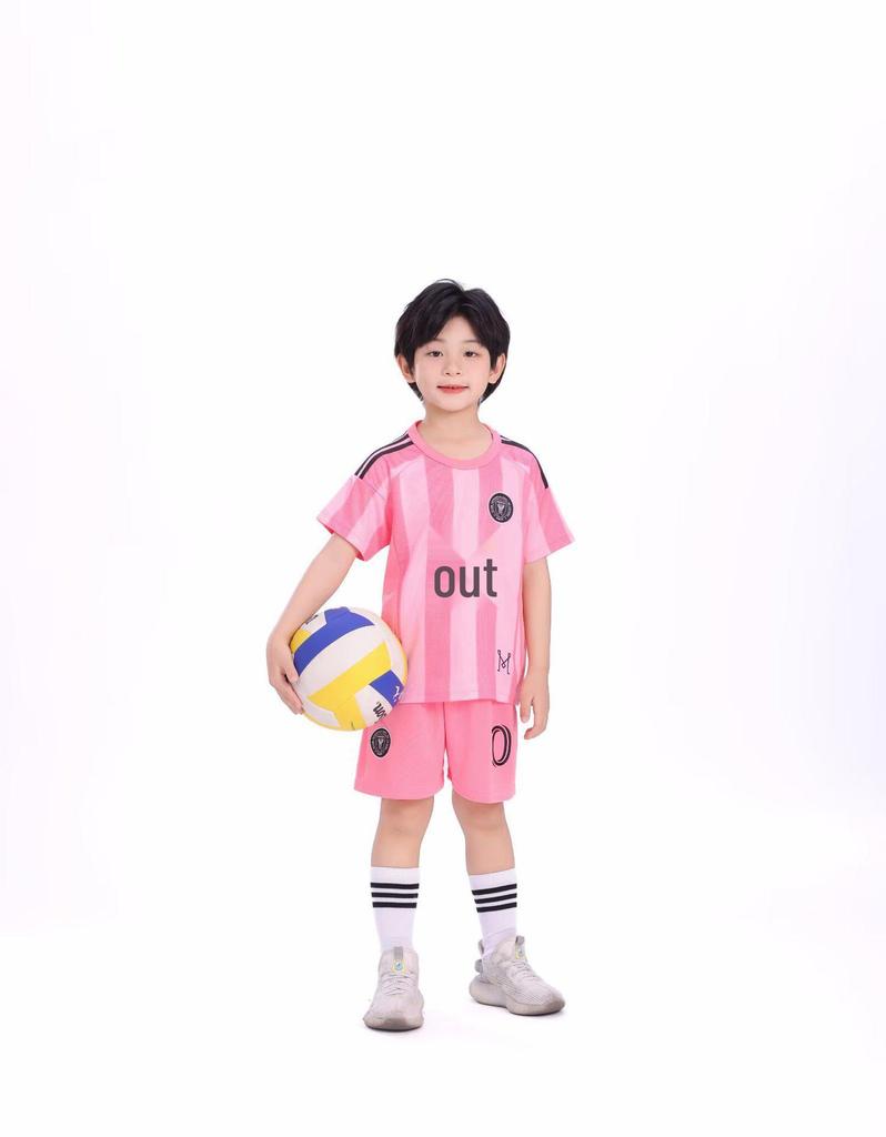 2025-26 Miami Home Pink Messi #10 Soccer Jersey, Kids & Adults Sizes 14-3XL
