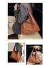 Retro Solid Color Tote Bag - Versatile Large Capacity Women's Handbag
