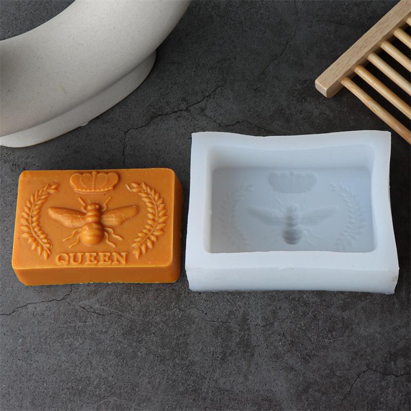 3D Bee Honeycomb Silicone Candle Mold DIY Geometric Hexagon Beehive Mold Making Beeswax Candles Soap Bees Hoenycomb Resin Mould