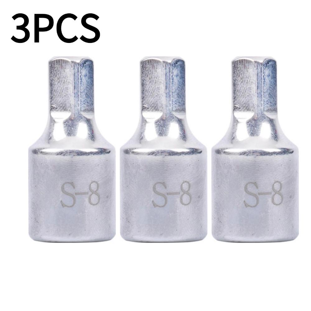 1/2/3/4/5/10 Stück 5-Punkt 5-Zahn Ölwanne Schraubenschlüssel 8mm 3/8" Antrieb Vanadiumstahl Getriebeöl Ablasswerkzeug für Peugeot Renault