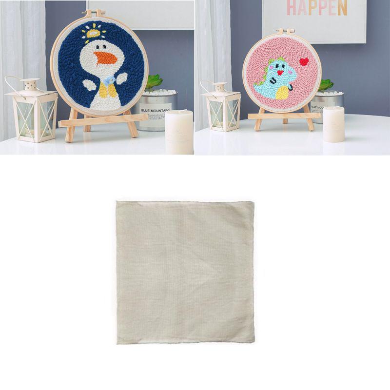 Monks Cloth for DIY Embroidery Needlework Fabric Sewing Punch Needle Accessory Handmade – buy at low prices in the online store