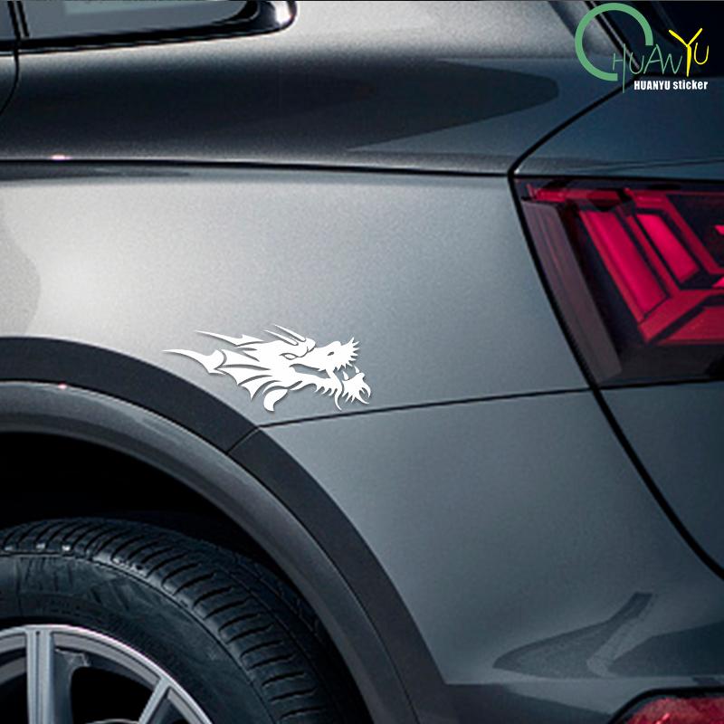 Drachen Autoaufkleber Abzeichen Autoaufkleber Dekor Motorrad Off-Road Laptop Bar Motel PVC Aufkleber Wasserabweisende Autoaufkleber X