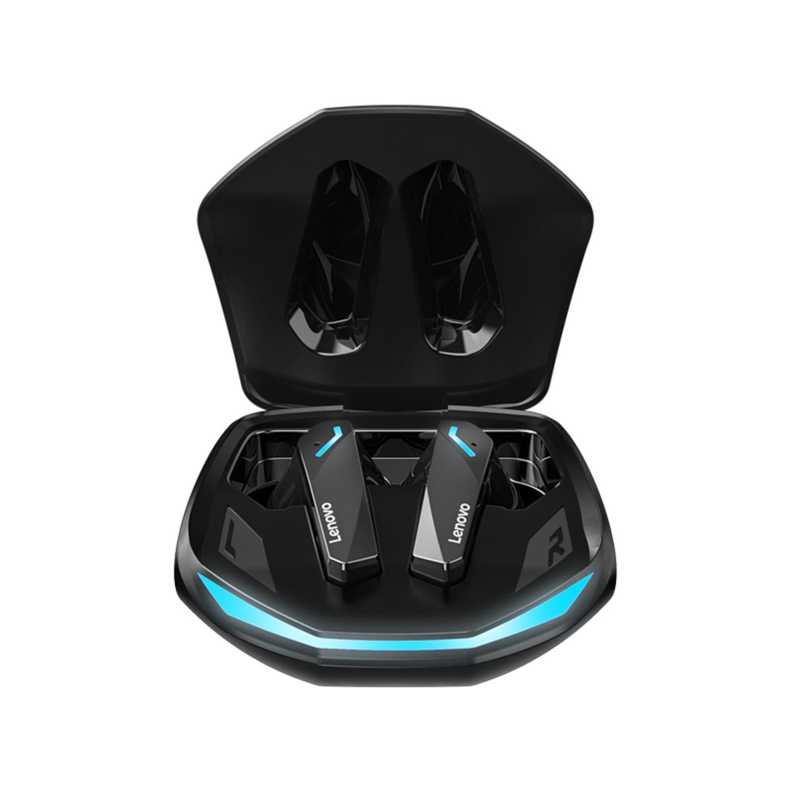 Lenovo thinkplus GM2 Pro BT Auscultadores sem fios Auriculares BT 5.3 360° Surround Dual Mode Sound preto