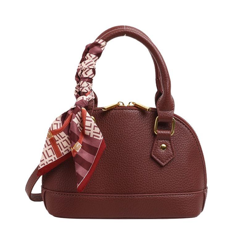 

Silk scarf, portable shell bag, high-end fashion shoulder messenger bag, vegetable basket 2 early spring new women s bag