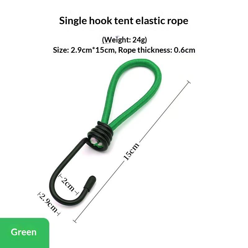 Strong 5pcs Elastic Rope Hook for Tents Versatile Outdoor Use for Camping and Adventure