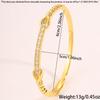 Light luxury copper gold-plated non-fading , personalized light luxury double-knot zircon , fashionable versatile 