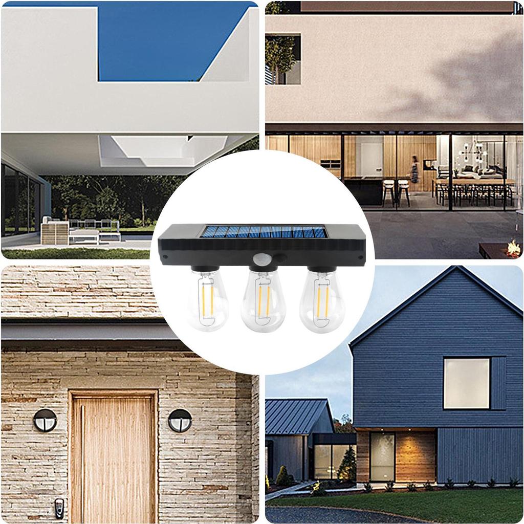 Solar Wall Lights Outdoor Waterproof Bright Motion Sensor for Deck Garage Outside Fence Exterior Lighting Fixtures