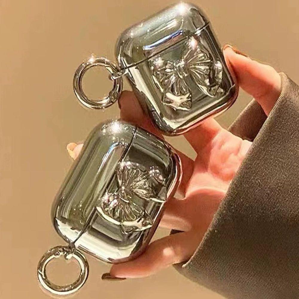 Suitable for Apple iPhone Electroplating Bow AirPods Pro 1st Generation Wireless Headphone Protective Case Premium