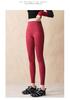Damen High-Waist Bauchkontrolle Tasche Haifischhaut Leggings: Frühlings-/Herbst-Yogahosen, 9/10 Länge Radsport-Außenbekleidung
