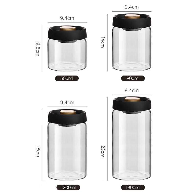 Vacuum Sealed Coffee Bean Storage Jar