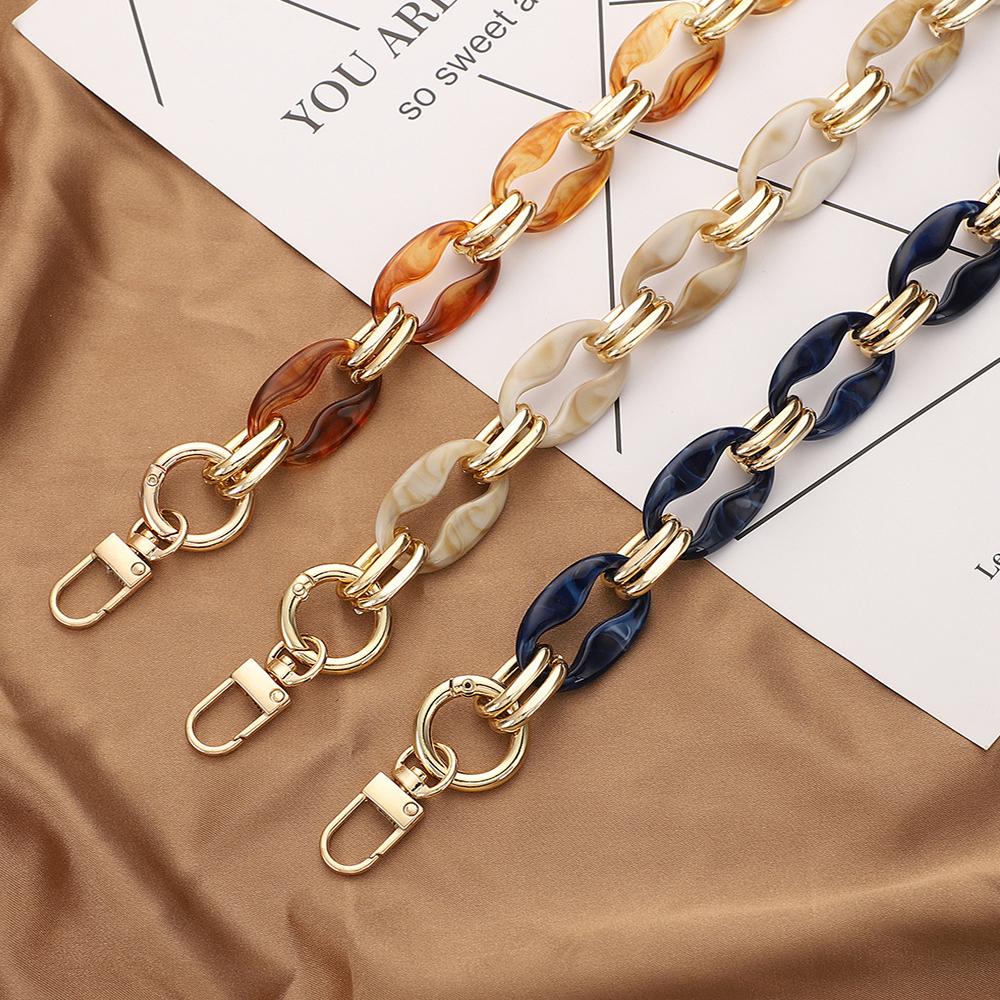 1Pcs New 40/60cm Acrylic Handbag Chains Shoulder Bag Strap DIY Purse Chain Resin Chains Handles Belt Parts Bag Accessories