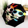 1PC The Powerpuff Girls Umbrella Portable Folding Umbrella Iron Frame Hole Bone Structure Outdoor Home Umbrella A7