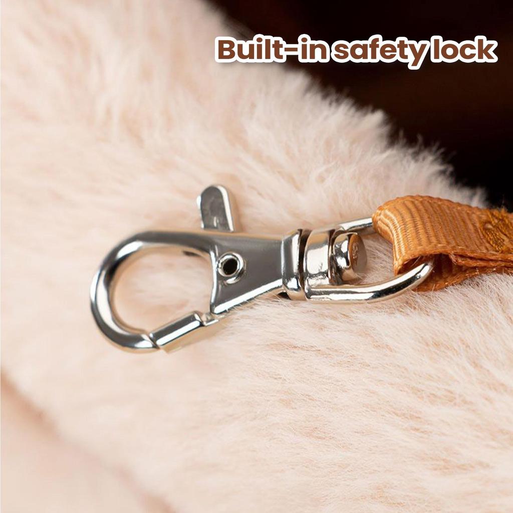 Dog Bag Carrier Plush Elk Shape Carrier Bag For Pet Large Capacity Kitten Outgoing Backpack For Travel Hiking Outdoor Airplane
