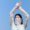 3pcs Breathable Ice Silk Sunscreen Sleeves UPF50+ Women Sunscreen Veil Sunshade Arm Cover  Cycling