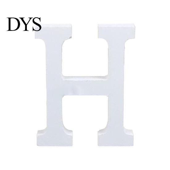 White Wooden Letter Capital Bridal Party Home Shop Name Decor Wedding Favour