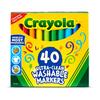 Crayola Water-Removable Marker Pens, 40 Colors, Big Size, 587858 (Authentic Product)
