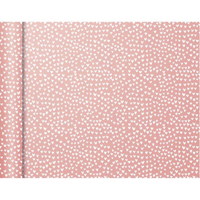 Papier Cadeau - Clairefontaine - Tiny Rolls - Coeurs Colorés - 5m X 35cm - Qualité Supérieure