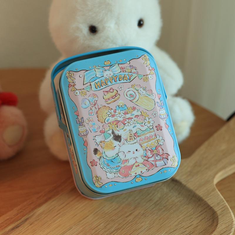 Blech Süßigkeitenbox Kindergeschenke Kleine Blechdose Keksbox Tragbare Kaninchen Geschenkbox für Geburtstag Hochzeit Party Dekoration