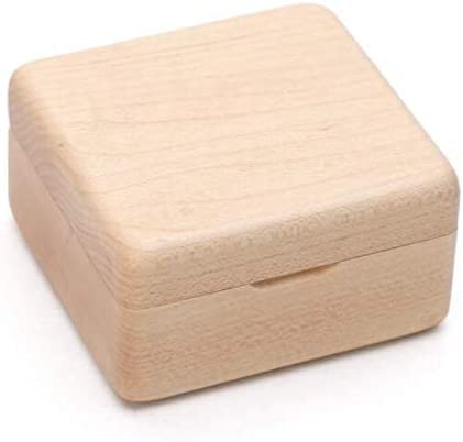 Mini Wooden Music Box, 18 Note Wind Up Music Box with Gold-Plated Movement (Maple, Howl's Moving Castle)