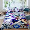 Cartoon/Anime Son Goku Dragon Ball Themed Printed Bedding Set: This Soft and Comfortable Set Includes a Duvet Cover and Pillowca