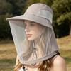 Fiskehat Insektsikker Biesikker Åndbar Mesh Udendørs Myggesikker Hat Sjal Design Bred Skygge Sommer Solhat
